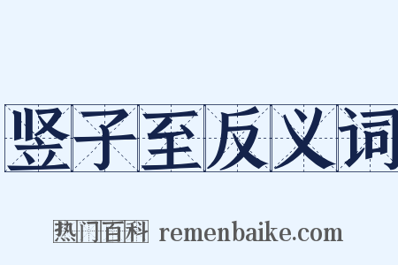 竖子至反义词是什么意思的图片